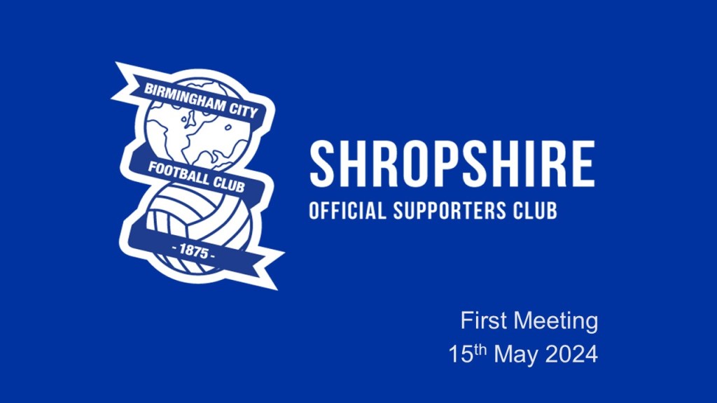 Shropshire Blues First&nbsp;Meeting